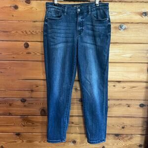 Judy Blue Relaxed Fit Jeans Size 11/30 Faded Dark Finding Fireflies